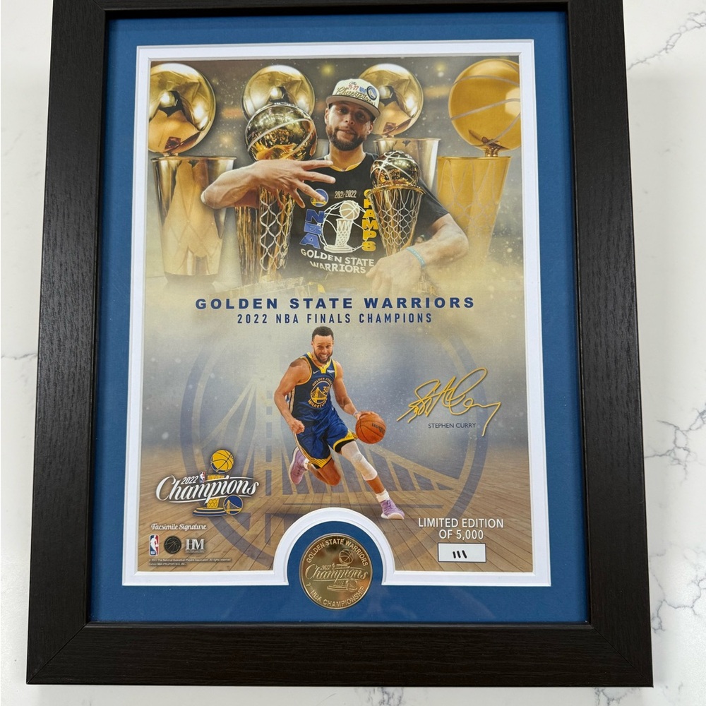 Golden State Warriors 2002 Final Champions Stephen Curry Coin Photo Mint